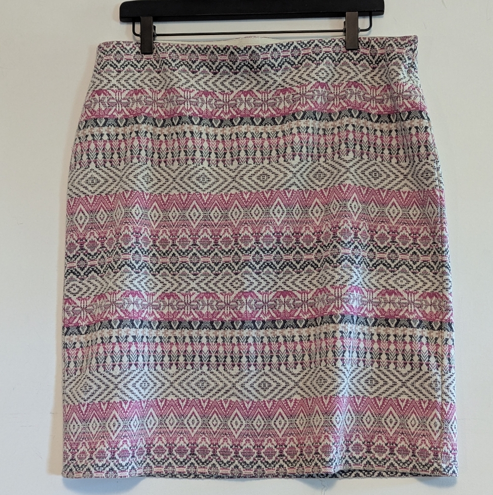 RD style Patterned Women's Skirt Work Church Sz XL Versatile Excel Used Cond